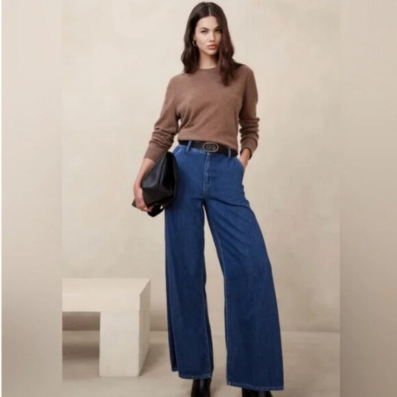 banana republic luxe jean high rise trouser - Picture 2 of 7